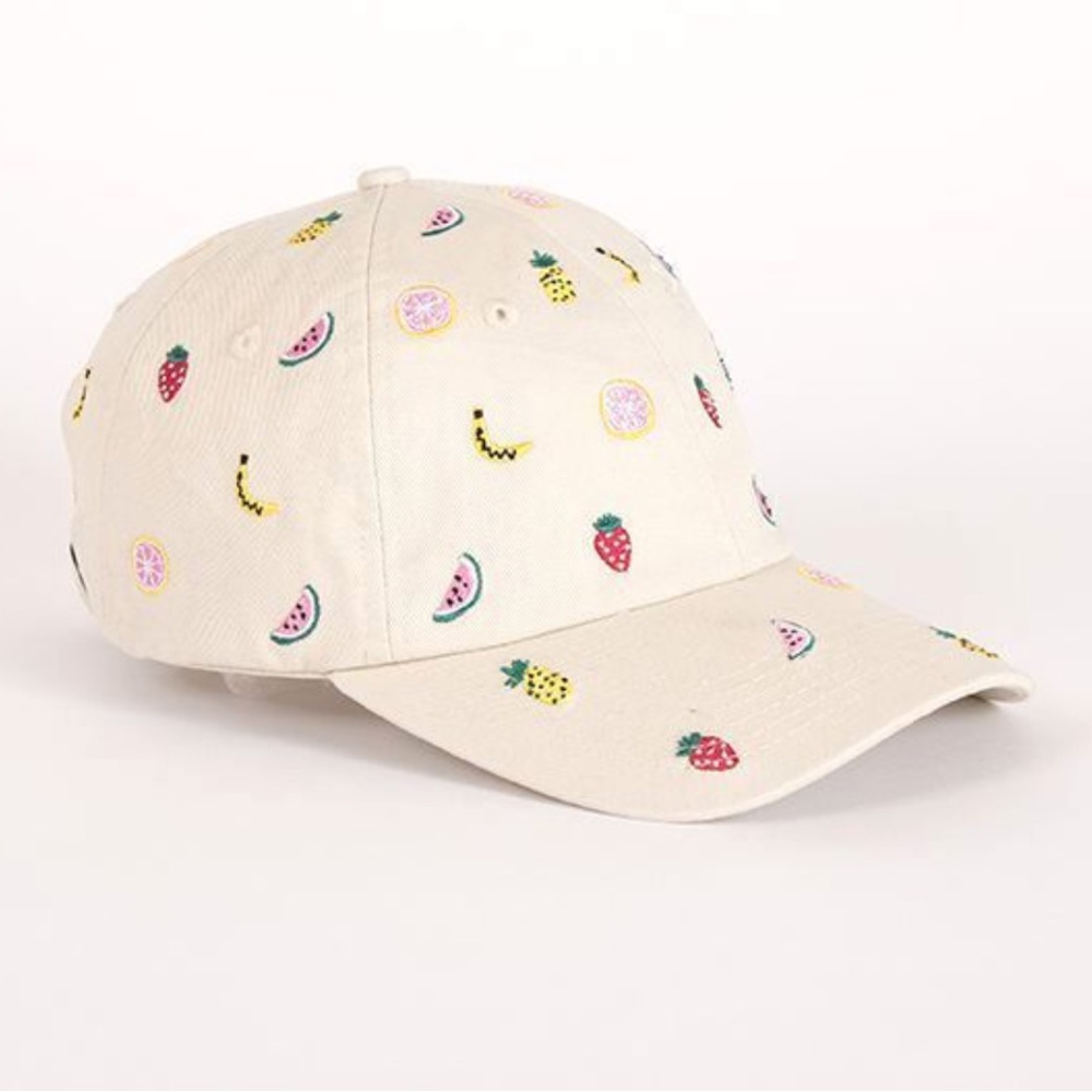 Lazy oaf Embroidered Fruit Pattern Cap